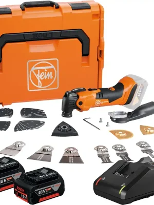 Fein Akku-MULTIMASTER AMM 500 Plus TOP AS / 2x 4,0 Ah Akku + Ladegerät in L-Boxx Begrenztes Angebot