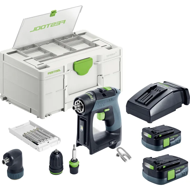 Sofort Bestellen Festool Akku-Bohrschrauber CXS 12 2,5-Set / 2x 2,5 Ah Akku + Ladegerät im Systainer - 576865