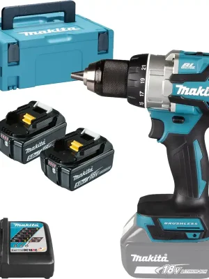 Abverkauf Makita DDF489RTJ Akku-Bohrschrauber 18 V / 2x 5,0 Ah Akku + Ladegerät im MAKPAC
