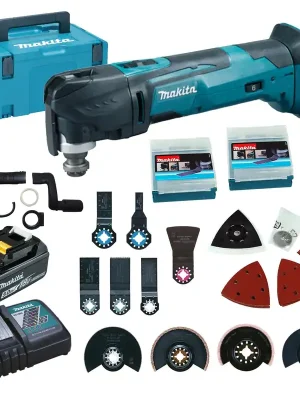 Abverkauf Makita DTM51RT1J3 Akku-Multifunktionswerkzeug 18 V / 1x 5,0 Ah Akku + Ladegerät im Makpac