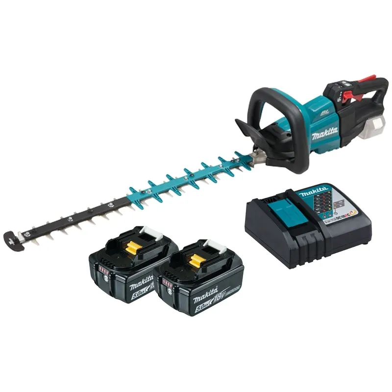 Bestpreis Makita DUH601RTE Akku-Heckenschere 18 V / 2x 5,0 Ah Akku + Ladegerät