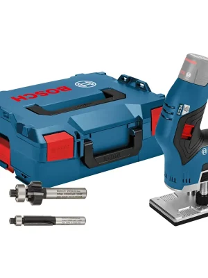 Wochenendangebot Bosch Akku-Kantenfräse GKF 12V-8 Solo inkl. 2x Fräser in L-Boxx