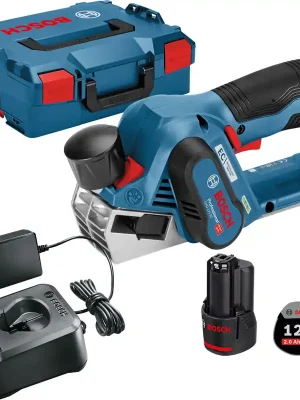 Preisreduziert Bosch Akku-Hobel GHO 12V-20 12 V / 1x 2,0 Ah Akku + Ladegerät in L-Boxx