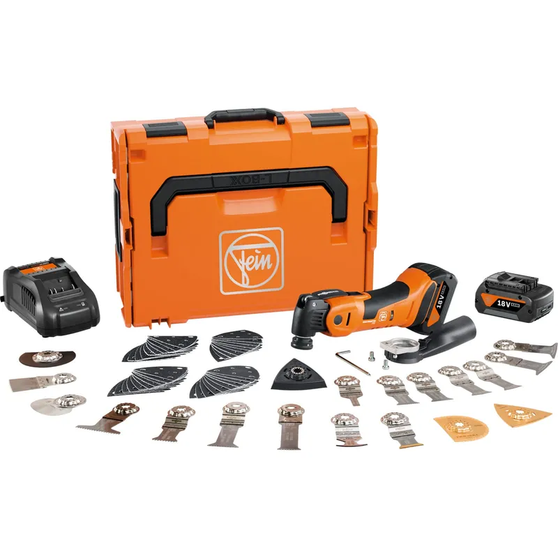 Fein Akku-MultiMaster AMM 700 MAX TOP AS 18 V / 2x 4,0 Ah Akku + Ladegerät inkl. Zubehör im Koffer - 71293661000 Sale