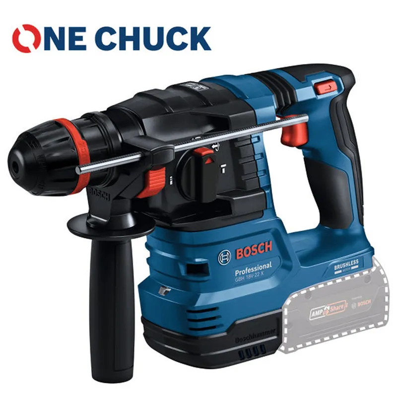 Bosch Akku-Bohrhammer mit ONECHUCK GBH 18V-22 X Solo in L-BOXX 136 - 0611924102 Solange Der Vorrat Reicht