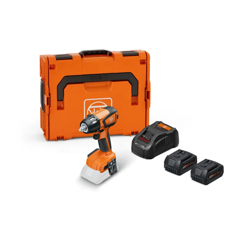 Geprüft Fein Akku-Schlagschrauber ASCD 18-300 W2 AS Set / 2x 5,0 Ah Akku + Ladegerät in L-Boxx - 71151066000
