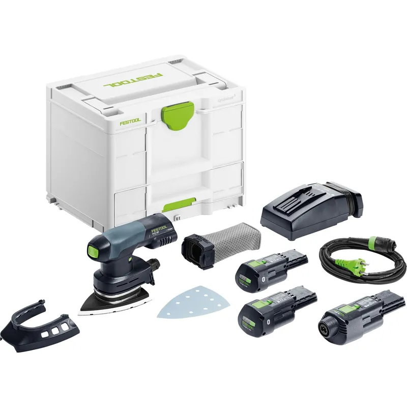 Sofort Bestellen Festool Akku-Deltaschleifer DTSC 400 3,0 I-Set / 2x 3,0 Ah Akku + Ladegerät im Systainer - 578138
