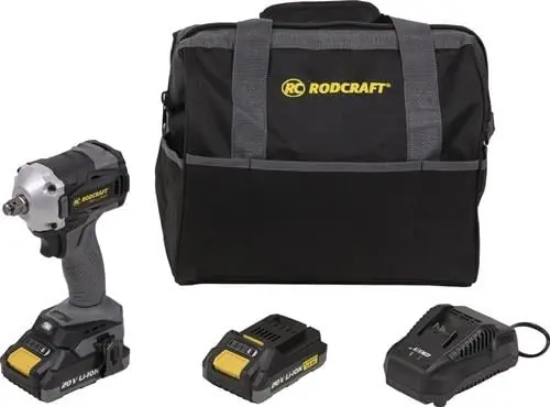 Preisreduziert Akku-Schlagschrauber RC 9067 K2 20V 2Ah 12,5mm (1/2Zoll) A4-kt.300 Nm RODCRAFT