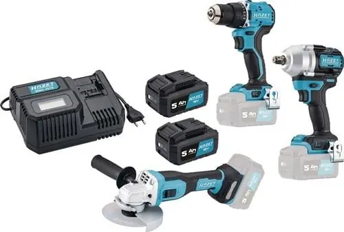 Gratis Versand Akku-Bohrschrauber 9500P-1/6 18V 5Ah 1,5-13mm HAZET