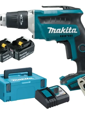 Abverkauf Makita DFS452RTJ Akku-Schnellbauschrauber 18 V / 2x 5,0 Ah Akkus & Ladegerät im Makpac