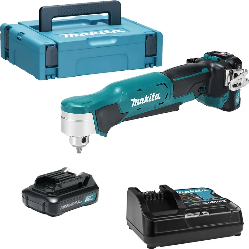 Abverkauf Makita DA332DSYJ Akku-Winkelbohrmaschine 12 V max. / 2x 1,5 Ah Akku + Ladegerät im MAKPAC