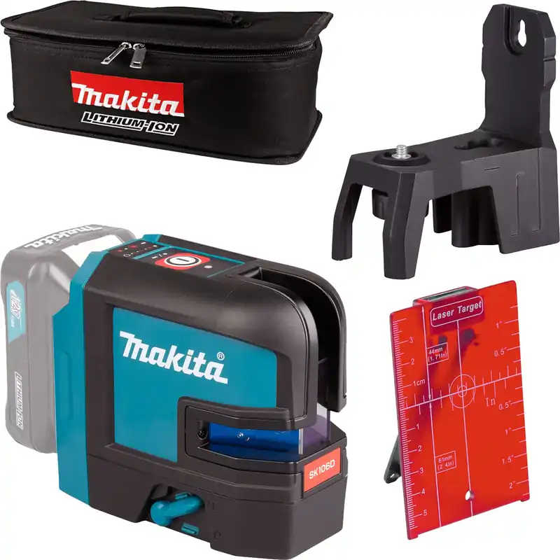 Makita SK106DZ Akku-Kreuz Linienlaser rot 12 V max. Solo Bestpreis