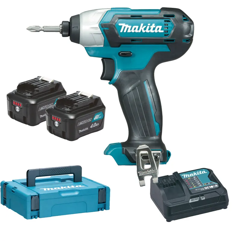 Top-Preis Makita TD110DSMJ Akku-Schlagschrauber 12 V / 2 x 4,0 Ah Akku + Ladegerät im Makpac