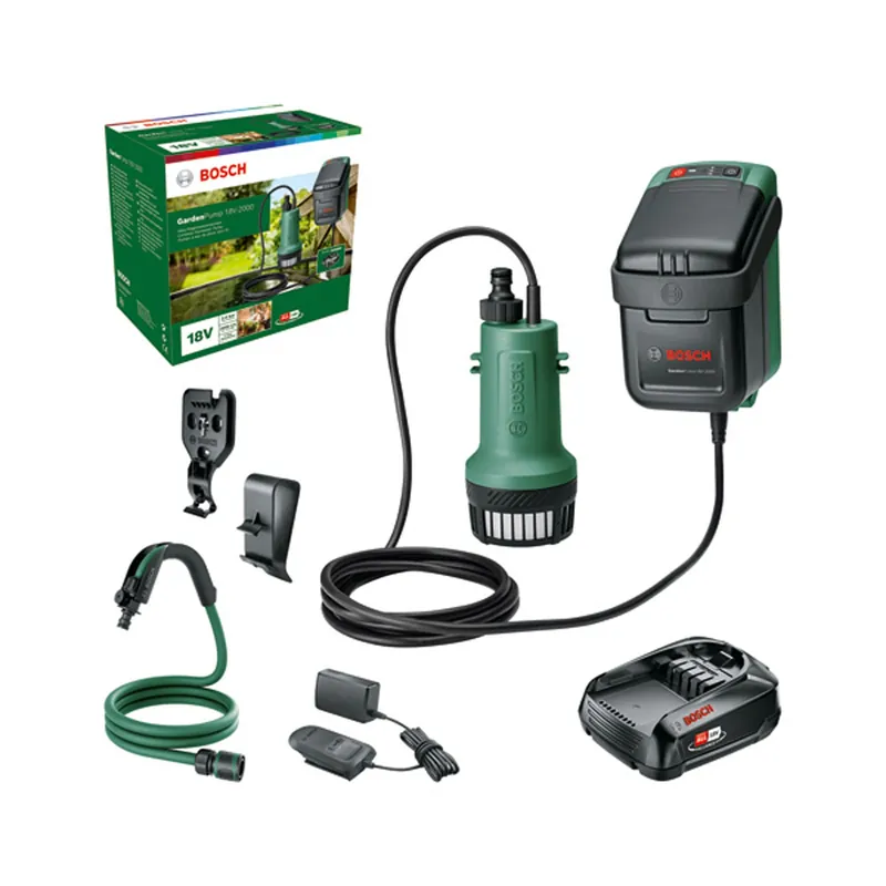 Bosch Akku-Regenwasserpumpen GardenPump 18V-2000 Akku 18V 2,5Ah - 06008C4202 Direktkauf