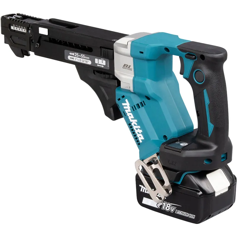 Makita DFR551RTJ Akku-Magazinschrauber 18V / 2x 5,0 Ah Akku + Ladegerät im MAKPAC Neue Kollektion
