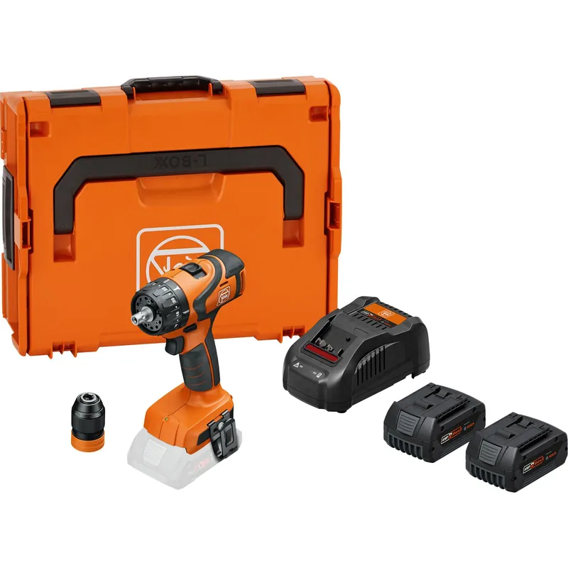 Aktuell Fein 2-Gang Akku-Bohrschrauber ABS 18 Q AS Set / 2x 5,0 Ah Akku + Ladegerät in L-Boxx - 71132462000