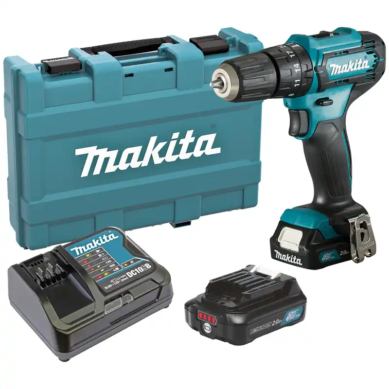 Makita HP333DSAX1 Akku-Schlagbohrschrauber 12 V / 2x 2,0 Ah Akku + Ladegerät Must-Have