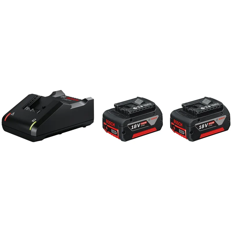 Bosch Starter-Set 2x Akku GBA 18V 4,0 Ah + Ladegerät GAL 18V-40 - 1600A019S0 Sichere Zahlung