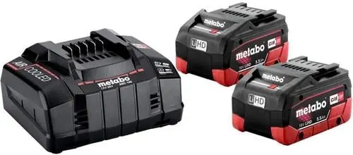 Geprüft Akku-Set Basic 5,5 LiHD 18 V 2x5,5 (LiHD) Ah Krt.METABO