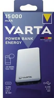 Varta Powerbank Energy 57977101111 15.000mAh 5V Begrenztes Angebot