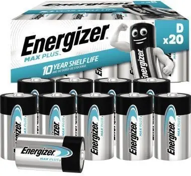 Top-Preis Energizer Batterie Max Plus E301323704 D/Mono/LR20 20 St./Pack.