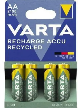 Garantierte Lieferung Varta Akku Recycled 56816101404 AA NIMH 2.100mAh 4 St./Pack.