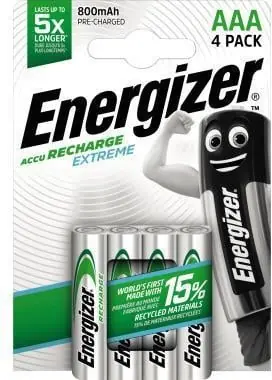 Energizer Akku Recharge Extreme E300624400 AAA/HR3 4 St./Pack. Preiswert