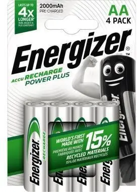 Energizer Akku Recharge PowerPlus E300626700 AA/HR6 4 St./Pack. Geprüft