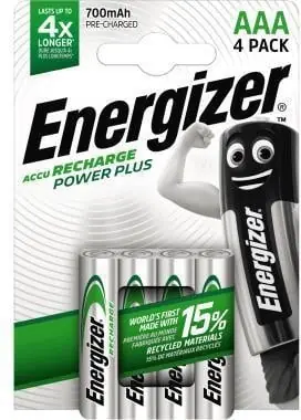 Solange Der Vorrat Reicht Energizer Akku Recharge PowerPlus E300626600 AAA/HR3 4 St./Pack.