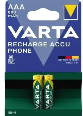 Varta Akku Phone Accu 58398101402 AAA Micro T398 800mAh 2 St./Pack. Bestseller