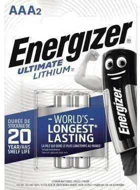 Sonderaktion Energizer Batterie Ultimate Lithium 639170 AAA Micro L92 2 St./Pack.