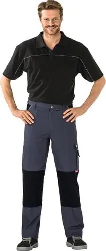 Planam Bundhose Canvas 320 Größe 50 grau / schwarz - 2123050 Gratis Versand