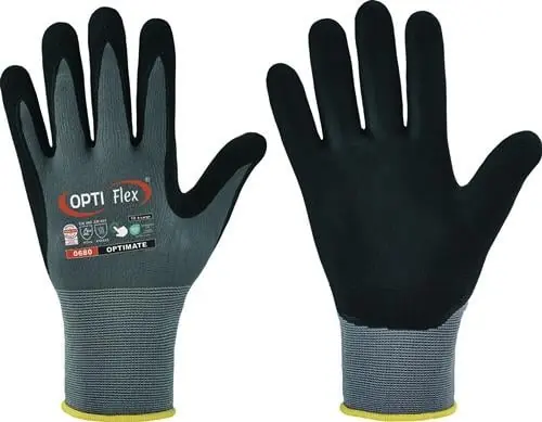 OPTIFLEX Handschuh OPTIMATE grau / schwarz EN 420 / EN 388 PSA II Gr. 11 - 0680-11H Markenware