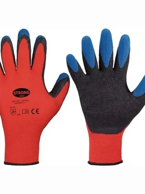 STRONGHAND Handschuhe Tip Grip rot / schwarz / blau EN 388 PSA II Gr. 9 - 0523-09H Jetzt Kaufen