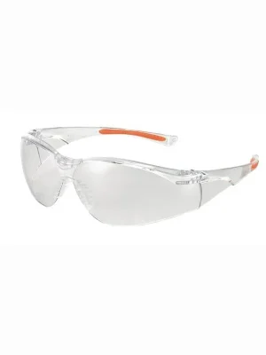 Univet Schutzbrille 513 EN 166 EN 170 FT K Bügel klar orange Scheibe klar Polycarbonat - 513.01.00.00 Geprüft