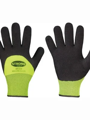 Echt STRONGHAND Kälteschutzhandschuhe Mallory / Black schwarz / gelb EN 388 EN 511 PSA II Gr. 11 - 0249-11H