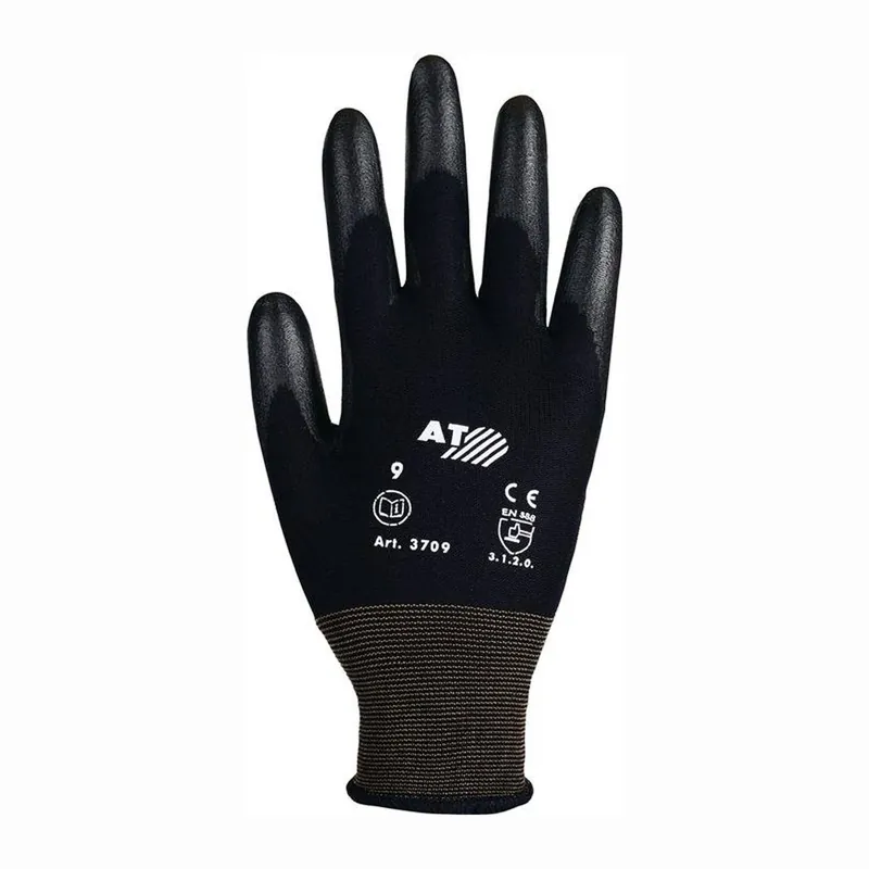 Geprüft ASATEX Handschuhe schwarz Polyamid Gr. 7 - 3709/7