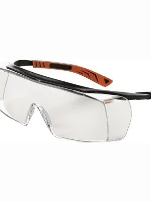 Univet Schutzbrille 5X7010000 EN 166 EN 170 FT K Bügel schwarz Scheibe klar Polycarbonat - 5X7.01.00.00 Nur Für Kurze Zeit