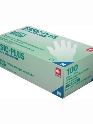 AMPri 100x Einweghandschuhe Basic Plus Gr. XL hellbeige Latex - 01039-XL Expressversand