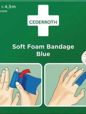 Cederroth Pflaster und Bandage Soft Foam selbsthaftend elastisch, blau - 51011010 Ausverkauf