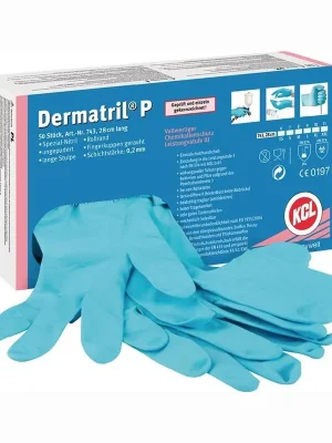 Mega-Angebot Honeywell 50x Einweghandschuhe Dermatril P 743 blau Gr. 9 - 743/9