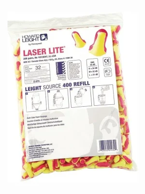 Sonderaktion Honeywell 200 Paar Gehörschutzstöpsel Laser Lite EN 352-2 SNR 35 dB Nachfüllpack - 1013047
