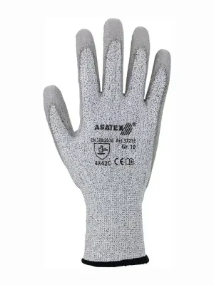Begrenztes Angebot ASATEX Schnittschutzhandschuhe grau / grau Schnittschutzlevel C Gr. 10 - 3721E/10