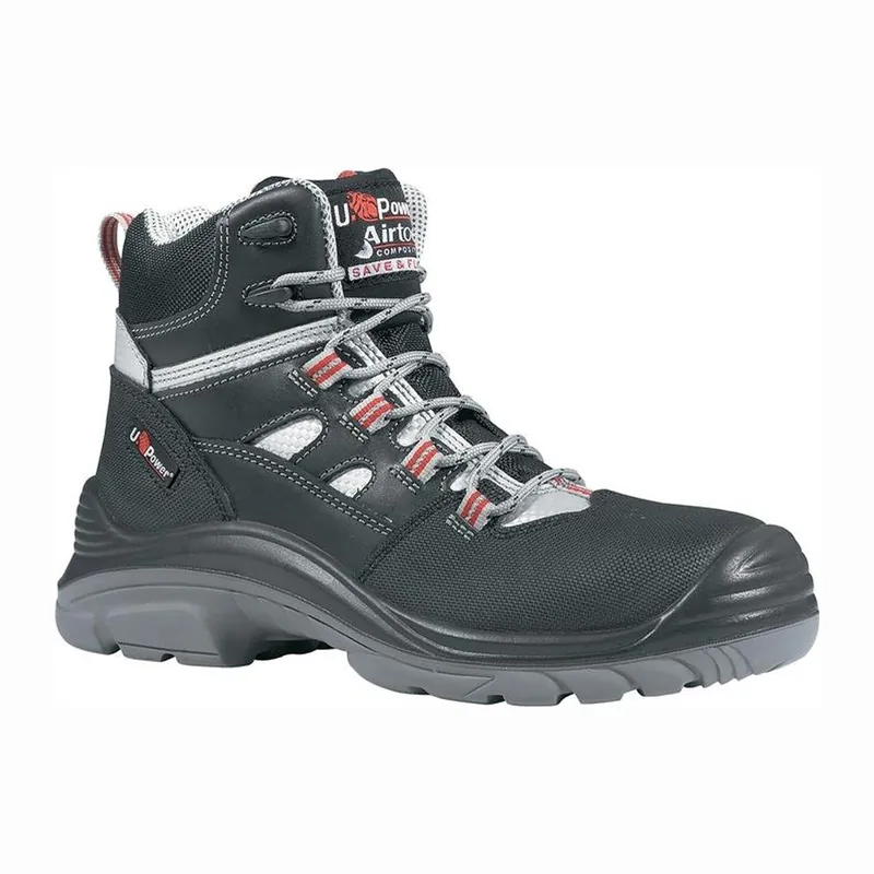 UPower Sicherheitsstiefel Cross Größe 41 schwarz / grau / rot - UC10014-41 Zertifiziert
