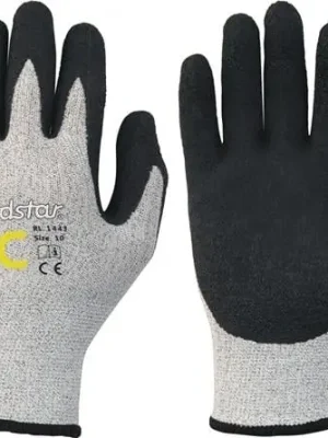 Versand Am Gleichen Tag LEIPOLD Schnittschutzhandschuhe Solidstar 1443 grau / schwarz EN 388 PSA II Gr. 10 - 1443-10