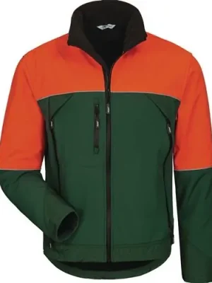 Waldarbeiter-Softshelljacke SANDDORN Gr.XL grün/orange ELYSEE Letzte Chance