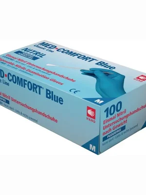 Neuheit AMPri 100x Einweghandschuhe Med Comfort Blue Gr. M blau - 01192-M