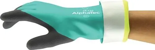 ANSELL Chemiehandschuh AlphaTec Gr.9 grün EN 388 EN 374 PSA III - 58-735-9 Kostenloser Rückversand