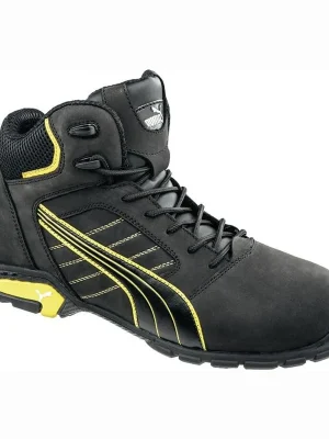 Highlight PUMA Sicherheitsstiefel Amsterdam Mid Größe 41 schwarz / gelb - 63.224.0-41