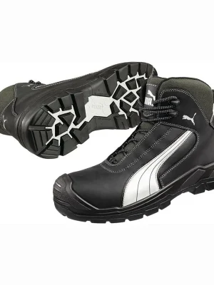 PUMA Sicherheitsstiefel Cascades Mid Größe 44 schwarz / weiß - 63.021.0-44 Bestpreis